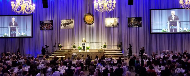 eventsupportevent big event with chandeliers in eagle bank arena