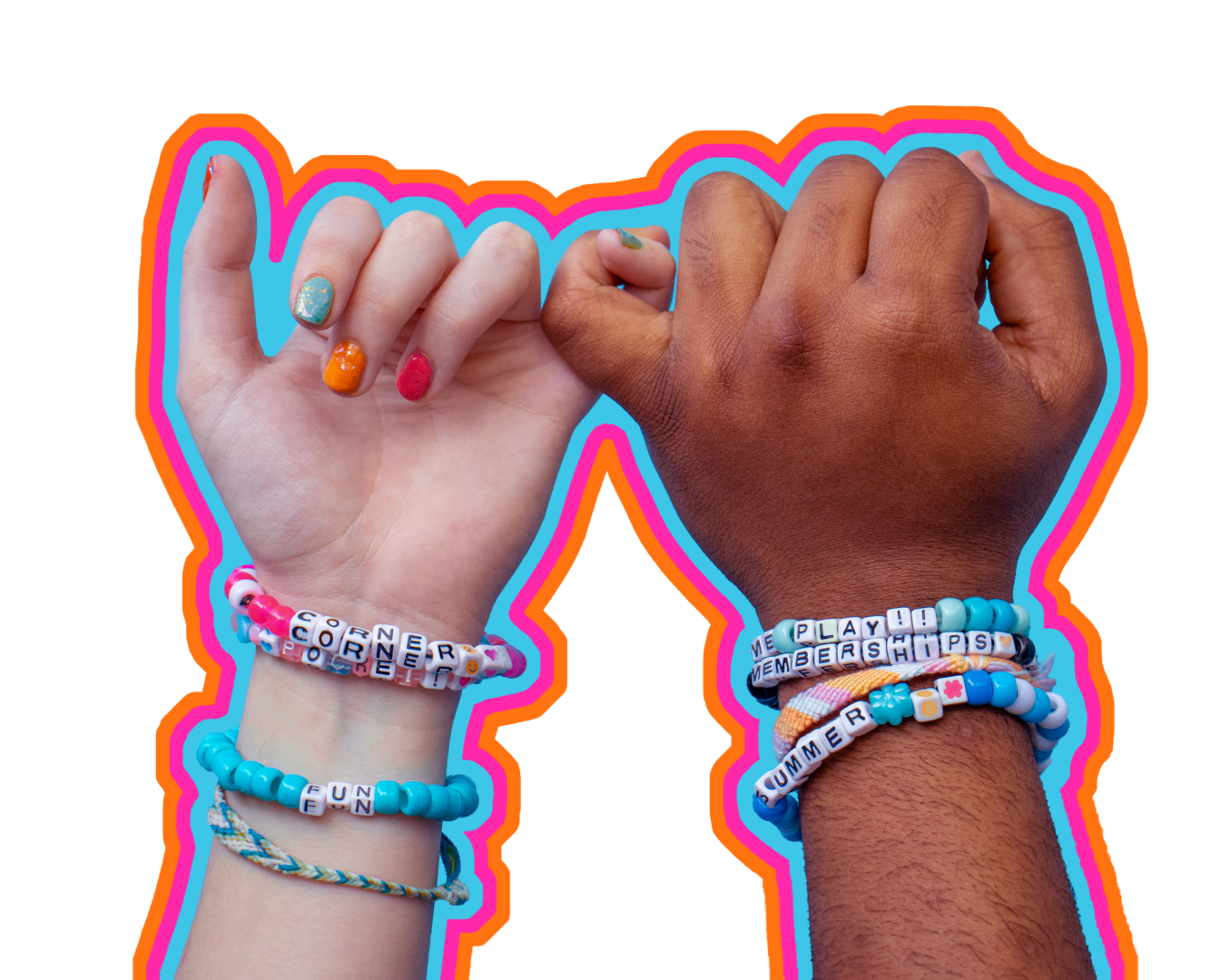 hands with border